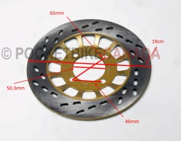Slotted Rear Rotor for 50cc, X21A, Dirt Bike 4 Stroke - G2030011