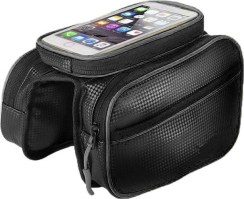 Top_Tube_Saddle_Bag_ _Ebike_ _Bicycle_Front_Frame_Saddle_Bag__Waterproof_Touchscreen_Cell_Phone_Holder_Universal_Mount_Black_Up_to_6_Inch_Devices_1