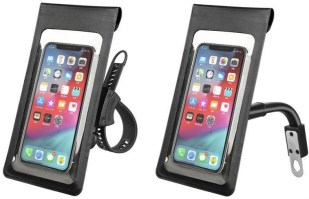 Touchscreen_Cell_Phone_Mount_ _Mobile_Phone_Holder_Up_to_6_Inch_Devices_Black_Pouch__Ratchet_Strap_4
