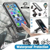 Touchscreen_Cell_Phone_Mount_ _Universal_Fit_Black_Waterproof_360_Degree_Quick_Release_1
