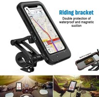 Touchscreen_Cell_Phone_Mount_ _Universal_Fit_Black_Waterproof_360_Degree_Quick_Release_4