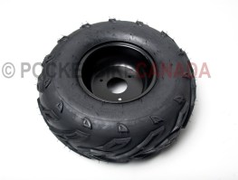 16x8-7 (160/70-7) Tubeless FY-002 Tire & 3 Hole Black Rim for ATV - G1020009-1