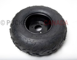 16x8-7 (160/70-7) Tubeless FY-001-05 Tire & 3 Hole Black Rim for ATV - G1040010-2