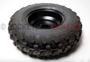 21x7-10 (185/80-10) Tubeless ST Tire & 4 Hole Black Rim for ATV - G1080007