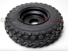 21x7.00-10 (175/70-10) QD-124 QingDa Tubeless Tire & Black 4 Hole Rim for ATV - GT250 FRONT