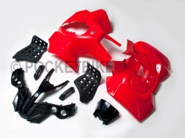 Red Plastic Fender Body Kit for 125cc, T2 Rebel, ATV Quad 4 Stroke - G1050035