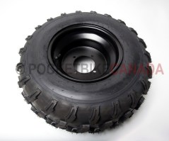 20x10-10 (230/60-10) FY-039-01 Tubeless Tire & 4 Hole Black Rim 8.0 for ATV - G1080006