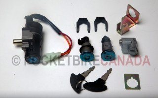 Ignition Set - (2) Keys Lock Cylinder 500w+ S350 Scooter - G3070098