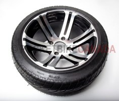 270/30-14 Huajian Tubeless 6 Ply Rated Tire & Black/Silver 14x9 for ATV - TXX REAR-2